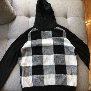 Checkered Wool Hoodie